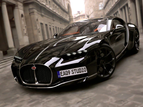 Bugatti Atlantic 2024 v2 3D Model