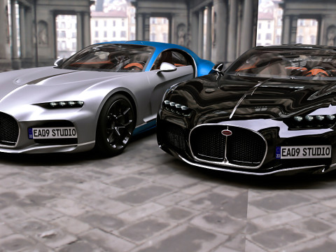 Bugatti Atlantic 2024 v2 3Dモデル