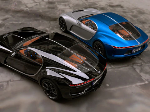 Bugatti Atlantic 2024 v2 3D Model