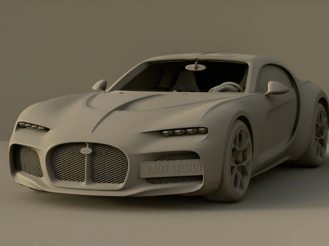 Bugatti Atlantic 2024 v2 3D Model
