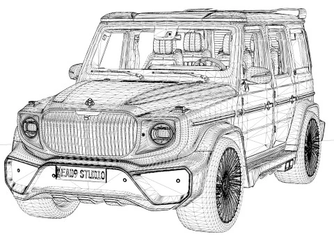MERCEDES-BENZ MAYBACH G900 2025 3D Model