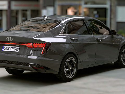 Hyundai Accent 2024 Modèle 3D
