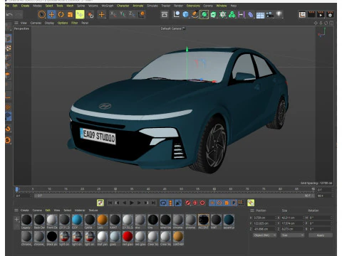 Hyundai Accent 2024 3D Model