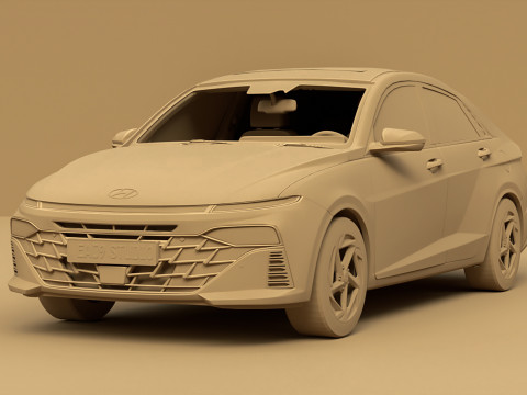 Hyundai Accent 2024 Modèle 3D