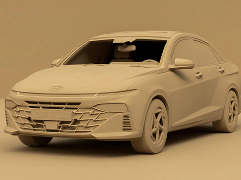 Hyundai Accent 2024 3D Model