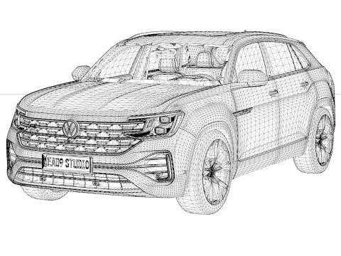 2025 Volkswagen Atlas Cross Sport Modelo 3D