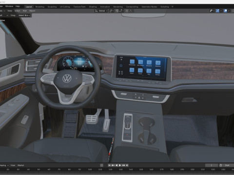 2025 Volkswagen Atlas Cross Sport Modelo 3D