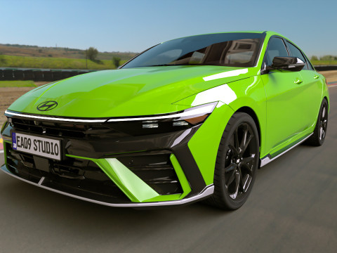 2025 Hyundai Elantra N 3D 모델
