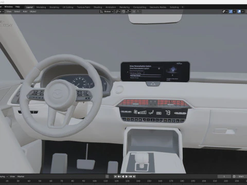 2025 Genesis GV60 3D Model