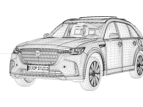2025 Mazda CX90 3D Модель