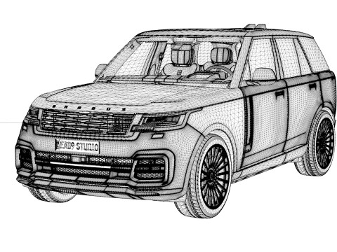 Range Rover BRABUS 600 Model 3D