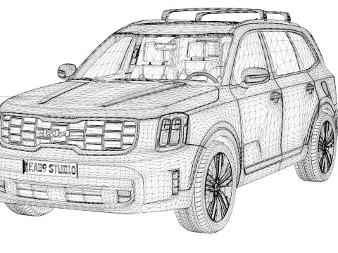 2025 Kia telluride S 3D Model