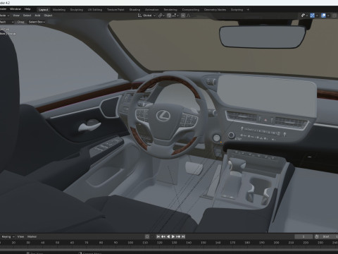 2025 Lexus ES 3D Model
