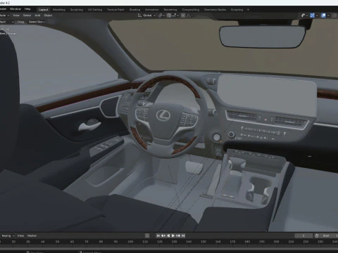 2025款雷克萨斯ES 3D 模型