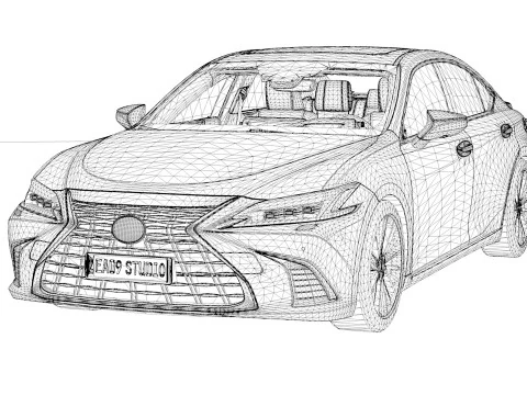 2025款雷克萨斯ES 3D 模型