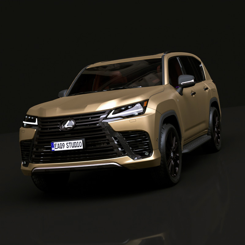 2025 Lexus LX700h Model 3D .c4d .max .obj .3ds .fbx .stl .blend