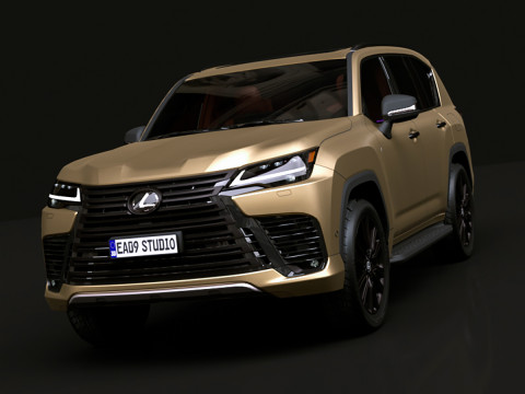 2025 Lexus LX700h 3Dモデル