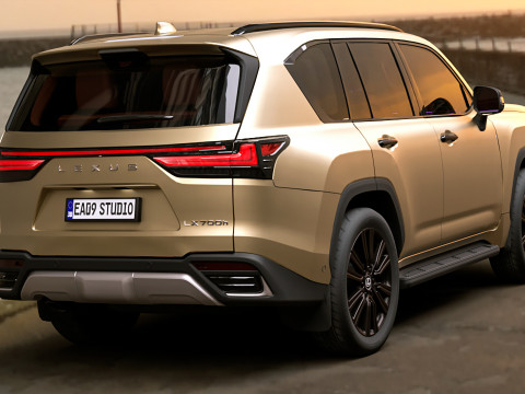 2025 Lexus LX700h Model 3D