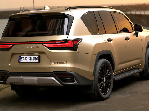 2025 Lexus LX700h 3D Model