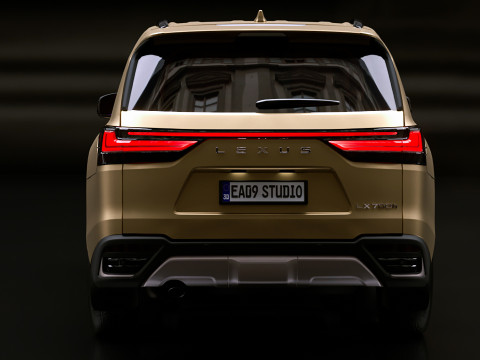 2025 Lexus LX700h Model 3D