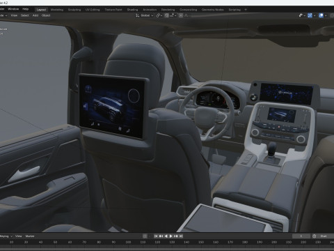 2025 Lexus LX700h Model 3D