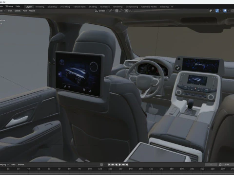 2025 Lexus LX700h 3D Model