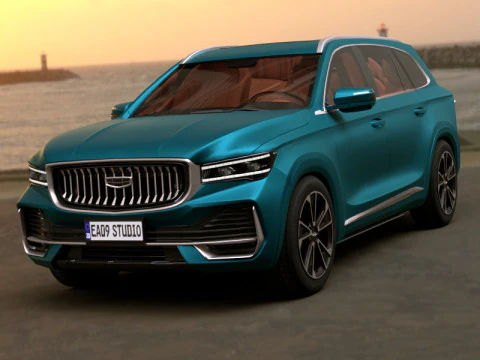 Geely Monjaro 2025 р.в 3D Модель