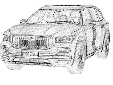 Geely Monjaro 2025 Modelo 3D