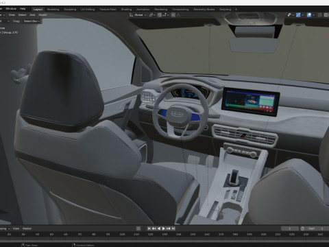 Geely Coolray 3D Model