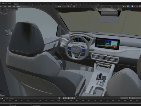 Geely Coolray 3D Model