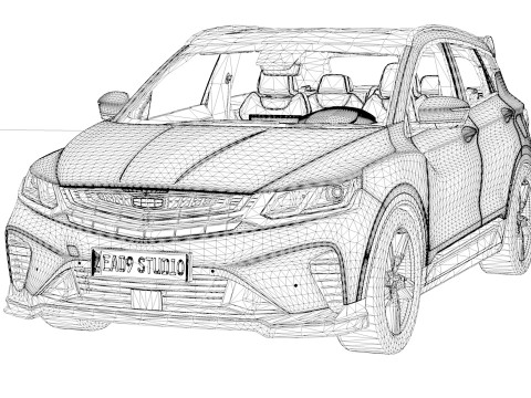 Geely Coolray 3D Model