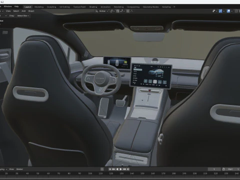 Chery Luxeed S7 2025 3D Model