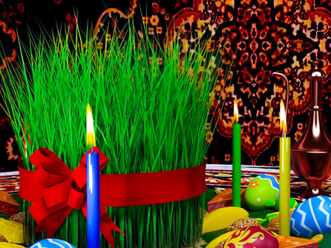 Novruz Semeni Pack realistic scene 3D Model