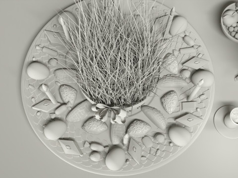 Novruz Semeni Pack realistic scene Model 3D