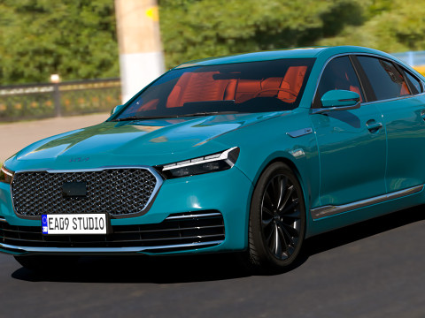 2025 Kia K9 K900 Modello 3D