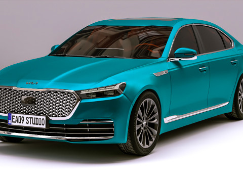 2025 Kia K9 K900 Modello 3D