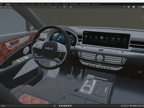 2025 Kia K9 K900 Modello 3D