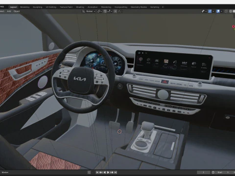 2025 Kia K9 K900 3D Model