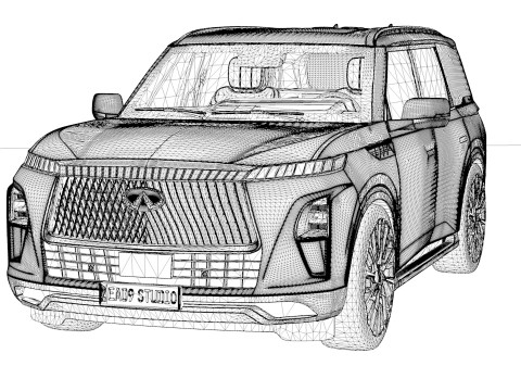 Infiniti QX80 Autograph 2025 3D Model