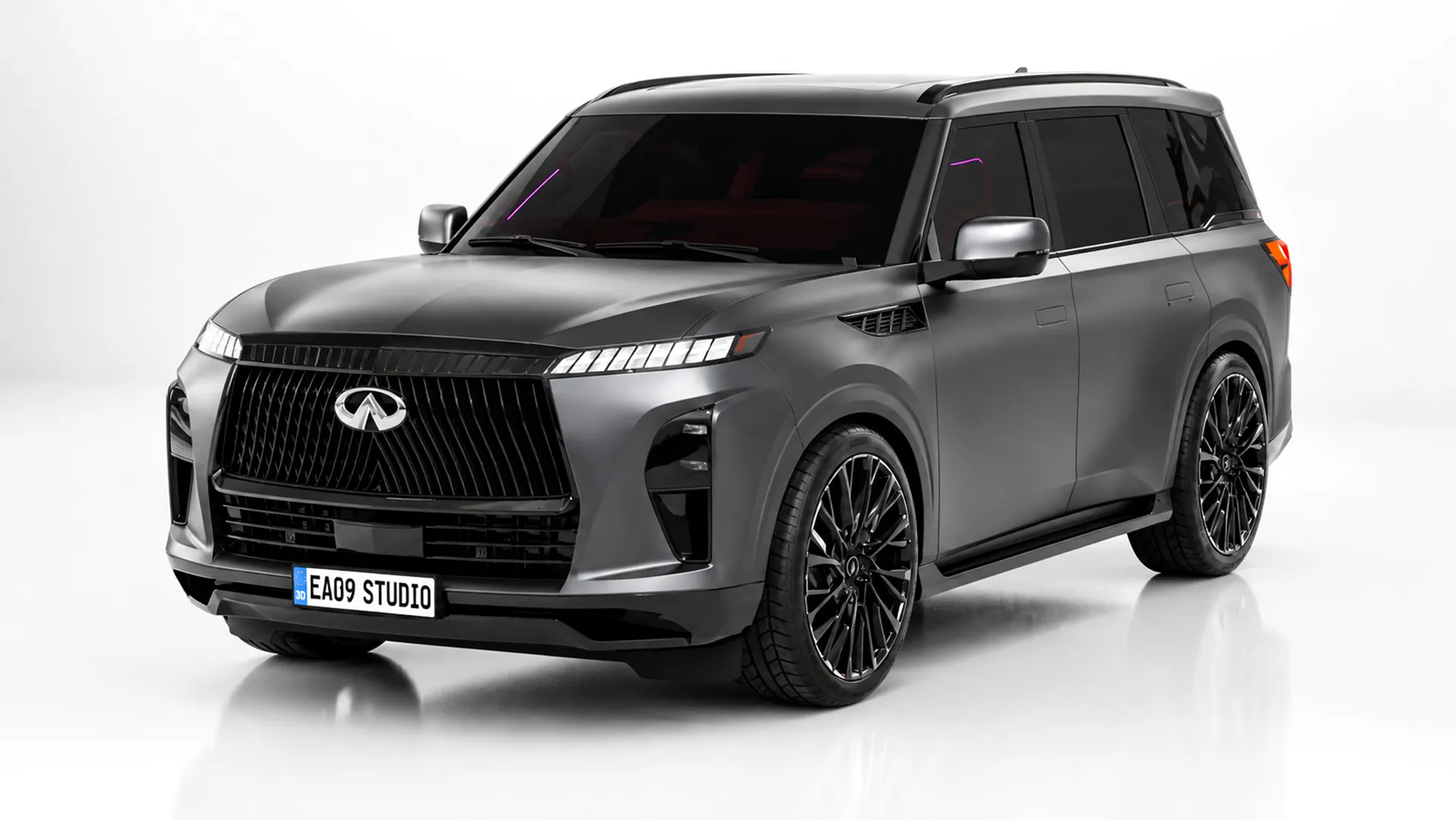 Infiniti QX80 Autograph 2025 3D Model .c4d .max .obj .3ds .fbx .stl .blend