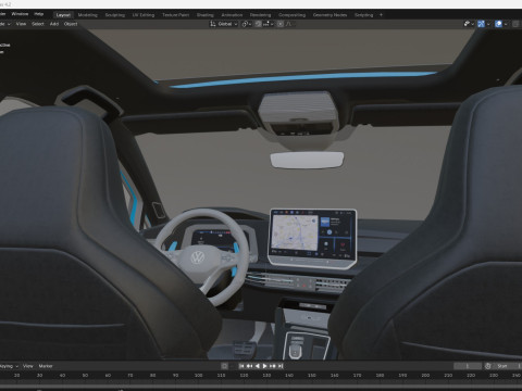 2025 Volkswagen Golf R 3D मॉडल