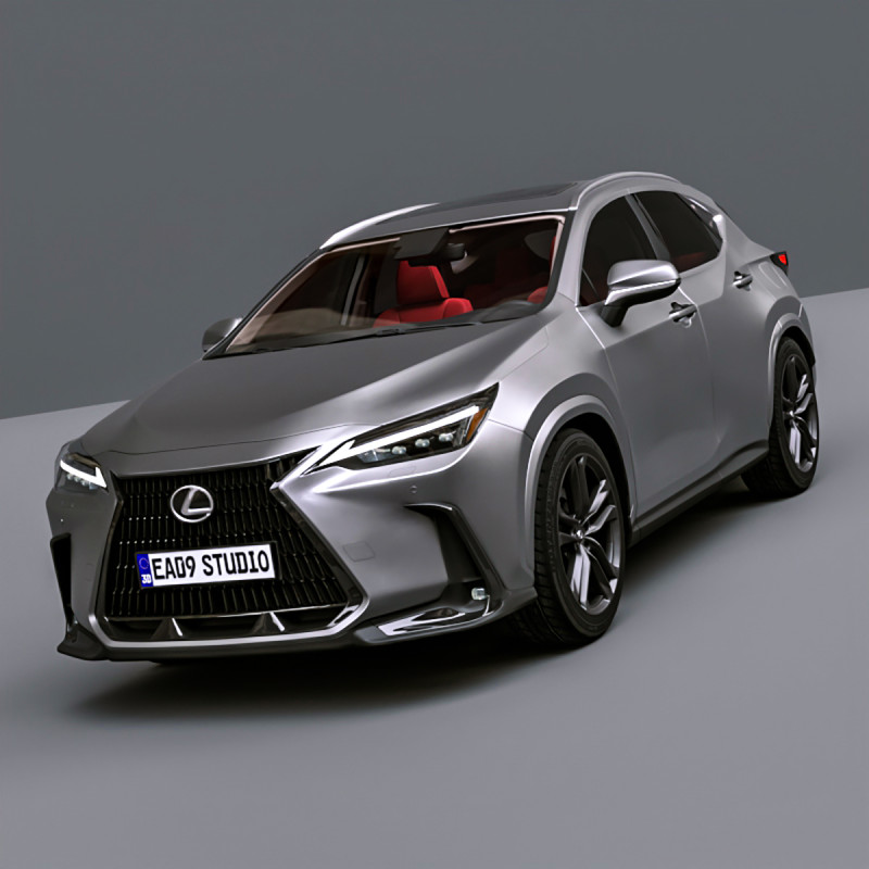 Lexus NX350 2025 Model 3D .c4d .max .obj .3ds .fbx .stl .blend