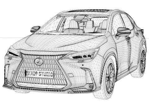 Lexus NX350 2025 Model 3D