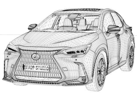 Lexus NX350 2025 Modelo 3D