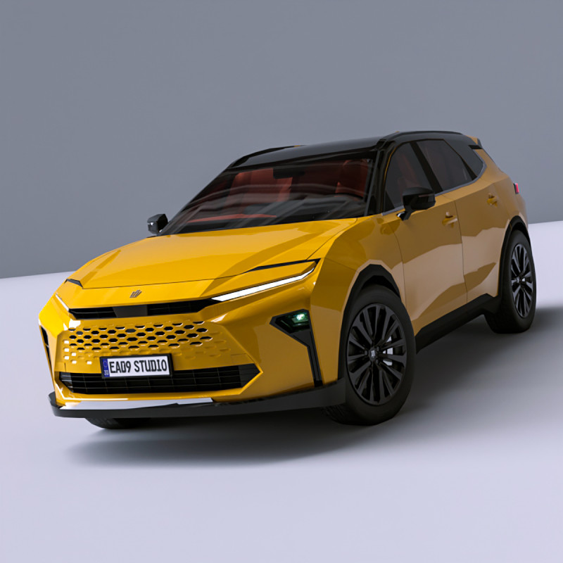 2026 Toyota Crown Estate 3D Модель .c4d .max .obj .3ds .fbx .stl .blend