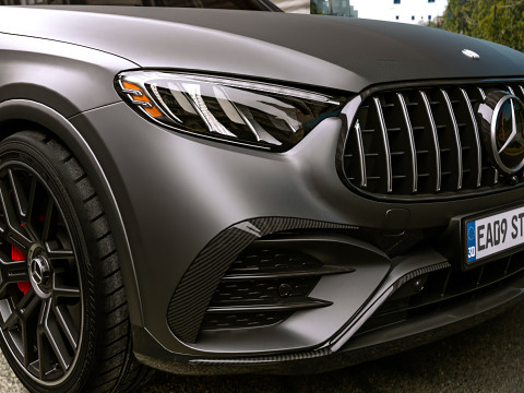 2025 Mercedes-AMG GLC 63 S Coupe 3D मॉडल