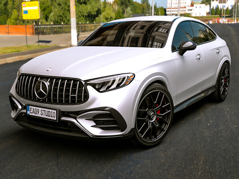 2025 Mercedes-AMG GLC 63 S Coupe 3D मॉडल