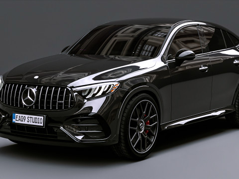 2025 Mercedes-AMG GLC 63 S Coupe 3D मॉडल