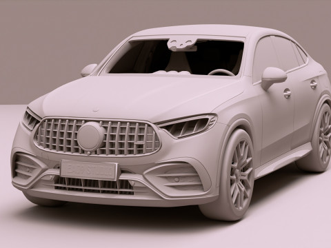 2025 Mercedes-AMG GLC 63 S Coupe 3D मॉडल
