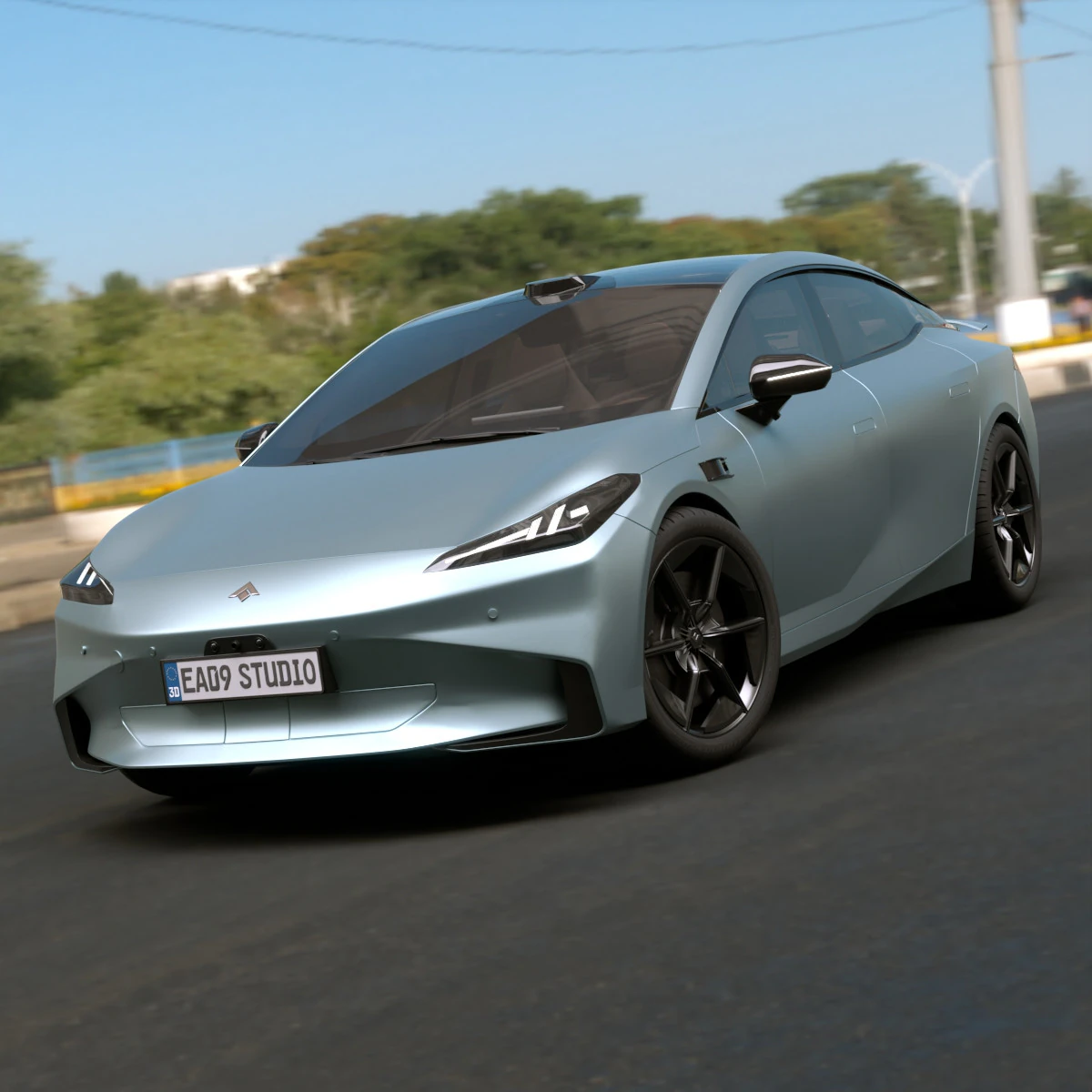 2025 GAC AION Hyper GT 3D Model .c4d .max .obj .3ds .fbx .stl .blend 